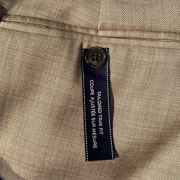 Tommy Hilfiger Men’s Tyler Tan 100% Wool Dress Pants Trim Fit W30 X L30 - Picture 8 of 9